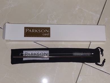 New stainless steel straw & inner brush with pouch