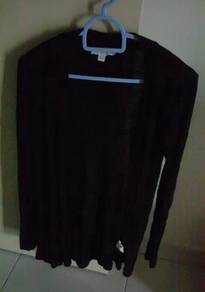 Branded Cotton on long black cardigan outerwear