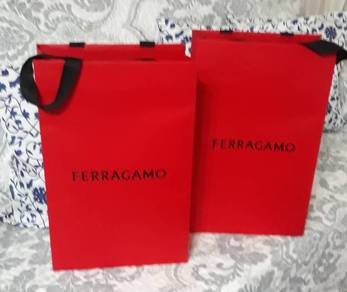New FERRAGAMO Paper Bag - 43 x 27 x 10 cm