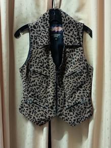 VINTAGE EASYRIDERS WOMEN LEATHER CHEETAH Vest