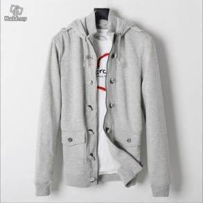 3797 SMART HOODIE ZiPPER BUTTON SWEATER JACKET