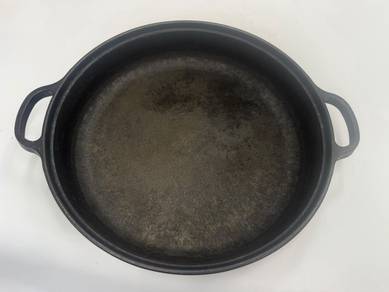 35cm Cast Iron Round Pan with Handles #124