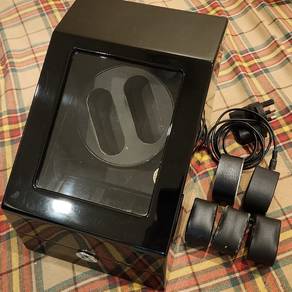 Watch Winder Dual Slots with Additional Storage