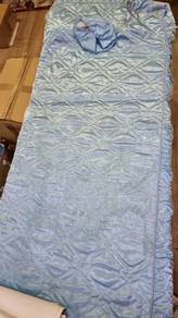 Facial white bed with pillow, stool &  blue sheets