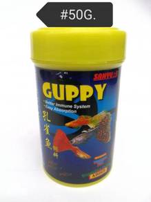 Sanyu Guppy 50gram Fish Feed Food Aquarium Ikan