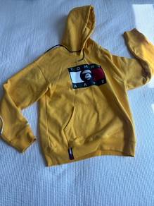 AAPE X Tommy Hilfiger Yellow Hoodie M