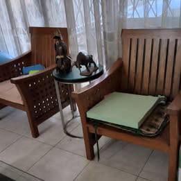 Solid Teakwood Chair Kayu Jati Arm Chair