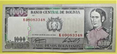 Bolivia 1000 Bolivianos 1982