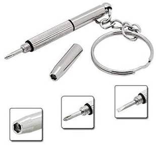 NEW MINI 3 In 1 SCREWDRIVER REPAIR KEYCHAIN