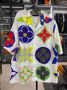Authentic LV Shirt Multicolour Flower XXL P24.5”