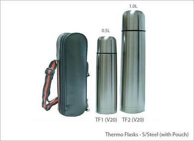 Thermo Flasks - Stainless Steel with Pouch TF1&TF2