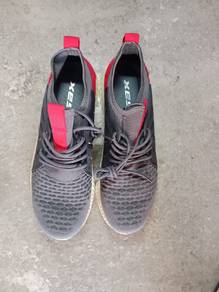 XES Grey and Red Sneakers