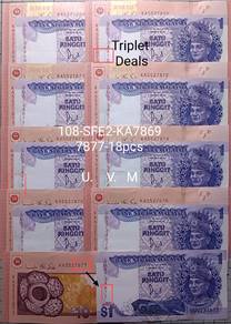 Malaysia Distinctively Rm10 & M$1 #108-SFE2-KA7869
