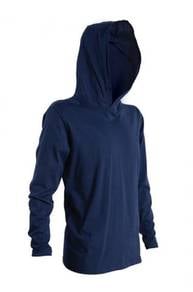 Baju Tshirt COTTON HOODIE TOP (NAVY BLUE) CH09
