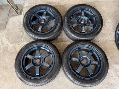 Rim te37 autooption 16 inch tayar 98% year 2026