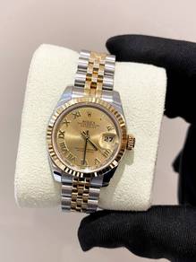 Rolex Lady Datejust 18K 750 Yellow Gold Jubilee