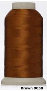 Brown 9058 Embroidery Machine Thread Benang Sulam