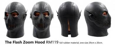 The Flash Zoom Hood Rubber Costume Halloween Gears