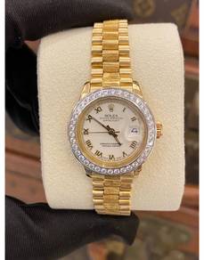 Rolex Lady Datejust REF6927 Half 18K 750 Yellow