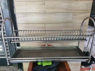 rak pinggan stainless 