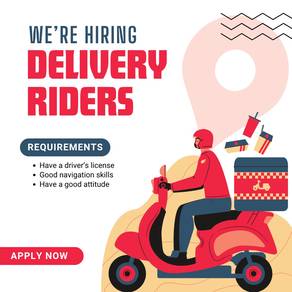 Rider Delivery part time