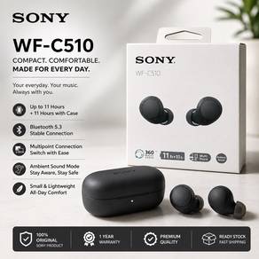 Sony WF-C510 Wireless Stereo Headset Earbuds (New)