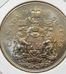 Canada 50 cents 1980 (Kod : A0818)