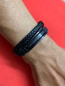 Emporio Armani Leather Bracelet