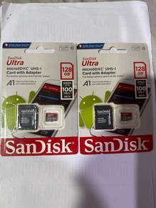 sandisk 128gb sd card baru，tinggal 2 sahaja