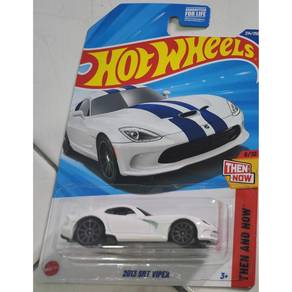 Hot Wheels 2013 SRT Viper White blue stripe