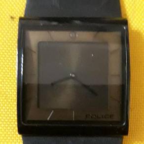 Watch police black dial analog