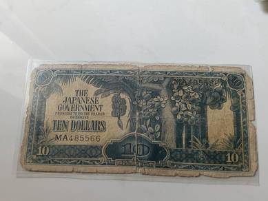 japan Malaya series 10 dollar 