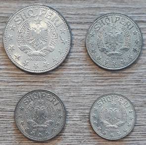 Albania Coins Original Set 1957 - Rare Set
