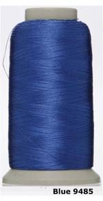 Blue 9485 Embroidery Machine Thread Benang Sulam