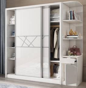 CLOTHES WARDROBE CABINET Bedroom Almari Home 1