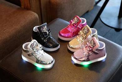 LED Light Hello Kitty Shoes kasut lampu