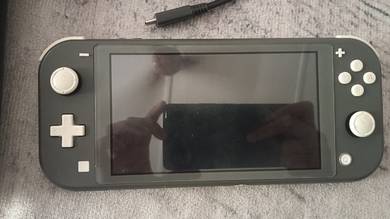 Nintendo switch lite, charger and 128gb sdcard