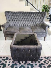 chesterfield sofa 3 seater with coffee table