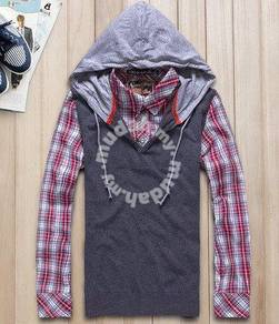 0511 Smart Hoodie 2-In-1 Vest Long Sleeved Shirt
