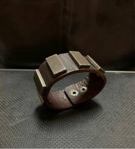 Biker Leather Bracelet