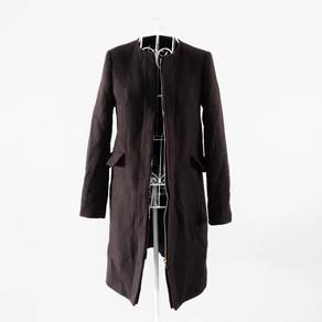 Zara Zip Up Black Trend Coat