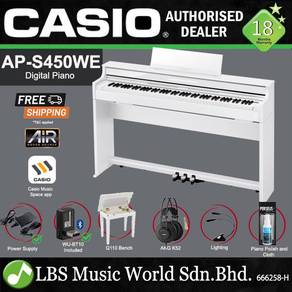 Casio AP-S450 Celviano Digital Upright Piano - WH