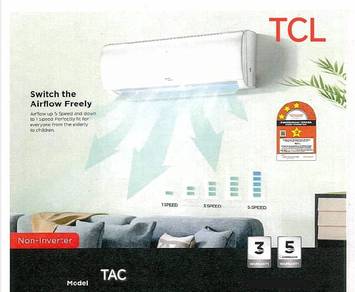 TCL 1.5hp Aircond + pasang