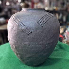 Echizen ware vase, flower container, pot, for flow