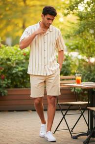 Kana Maru Striped Short-Sleeve Shirt