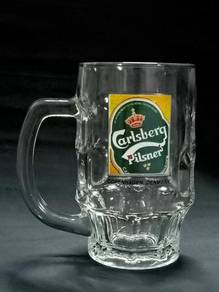 Carlberg glass mug cup (A7)