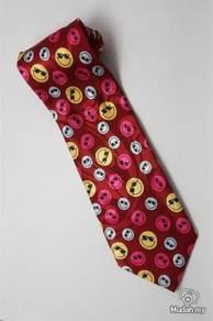 Smiley Happy Emotional Face Sunglasses Neck Tie