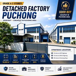 Warehouse / Factory For Sale in Puchong,SGR