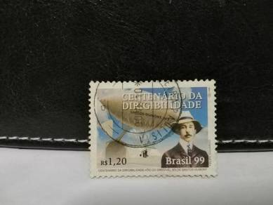 1999 Brazil Stamp Santos Dumont Airship