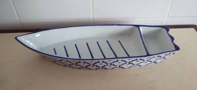 Thai Ceramic Boat Serving Dish